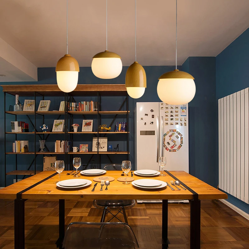 Креативная подвеска с орехами в скандинавском стиле современная Имитация дерева