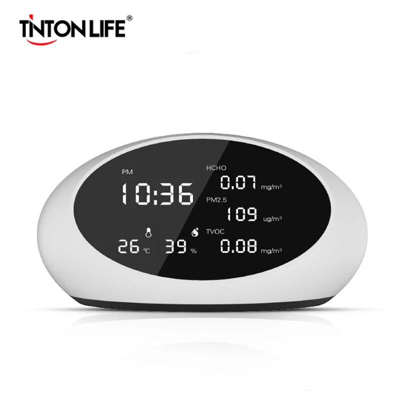 TINTON LIFE цифровой детектор качества воздуха PM2.5 Газоанализаторы и HCHO и TVOC тестер метр монитор тестер с перезаряжаемой батареей