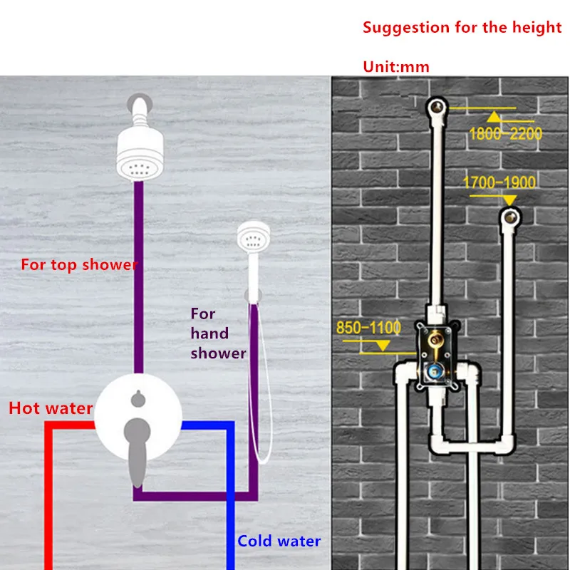 

Free shipping America style black color copper bathroom shower set Wall mounted concealed shower faucet with 8/10/12 inch shower