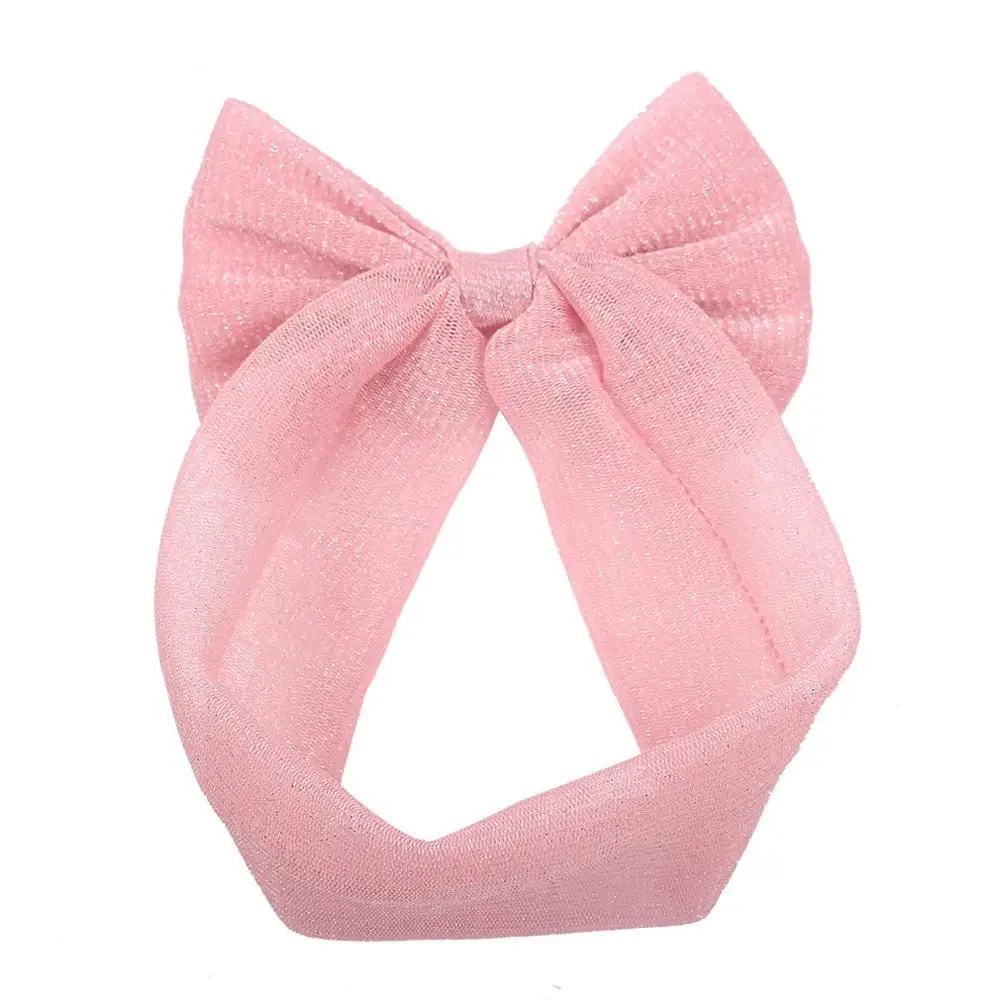 Повязка на голову из золотой и серебряной пряжи для маленьких девочек аксессуары