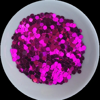 Rose Red 2400 шт./лот мульти Размеры 3 мм 6 мм Круглый Dot форма, Сыпучие блёстки пайетками ногтей Красота, сумки, украшения, свадебные конфетти украшения - Цвет: Rose Red