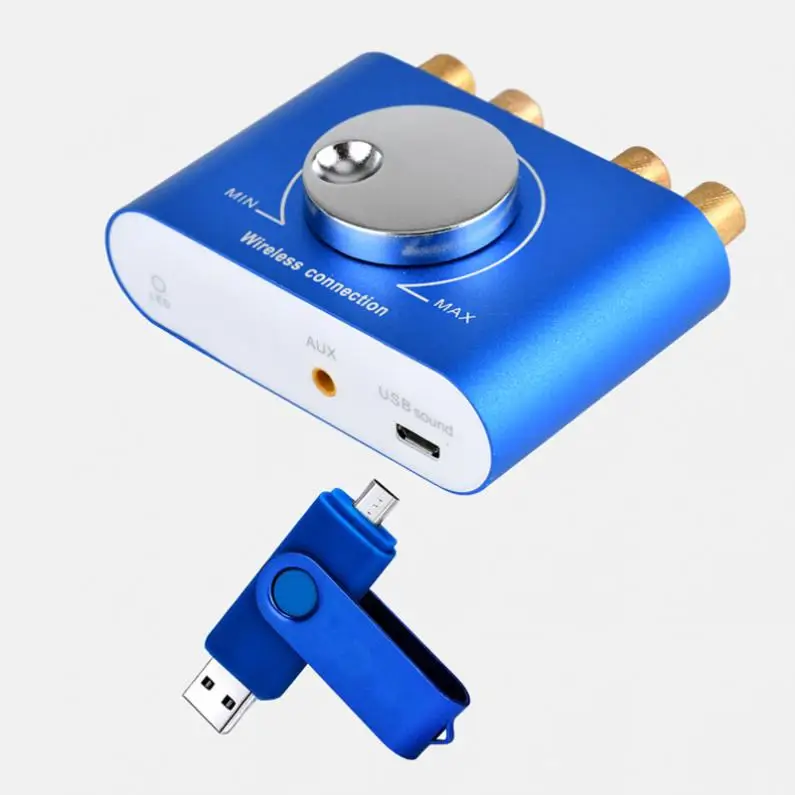 2 0 mини 12В цифровой маленький Bluetooth динамик Мощность усилитель с 3 5 мм аудио разъем