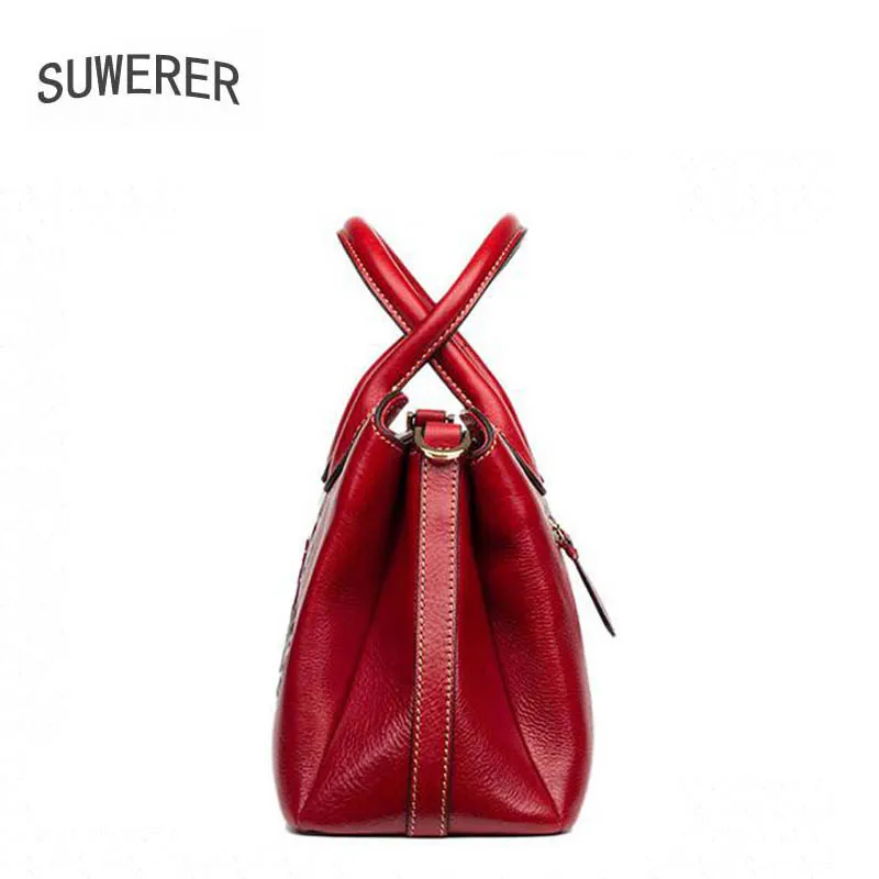 

2020 Time-limited Polyester Silt Pocket Suwerer New Superior Cowhide Genuine Leather Tote Women Handbags Rose Flower Luxury Bag