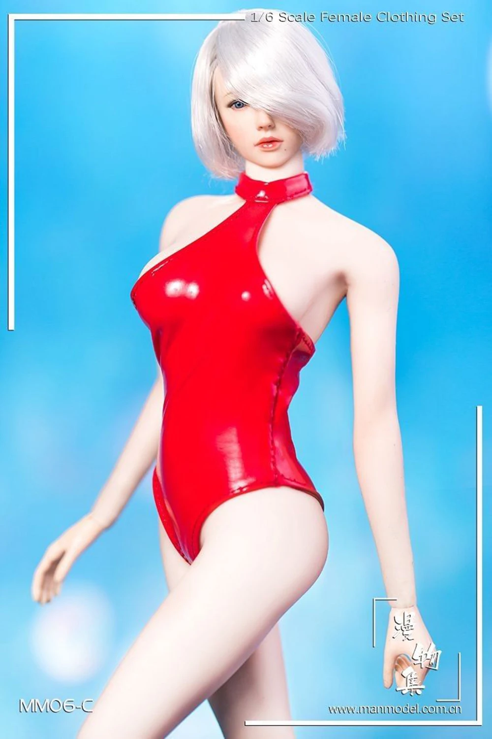 Масштаб 1/6 кожаная одежда MM06 YoRHa 2B красный белый черный купальник бикини с лямкой