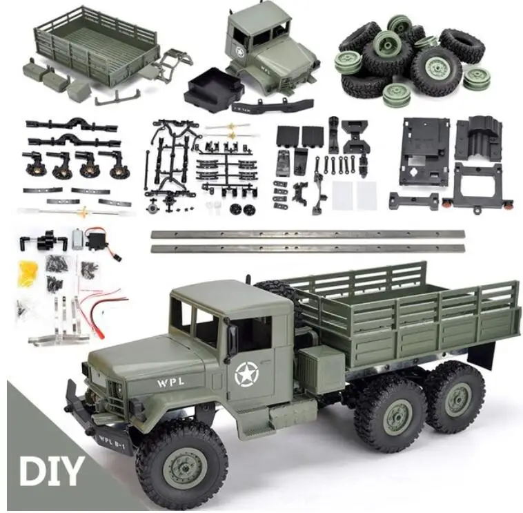 WPL B16K 1/16 пульт дистанционного управления военный грузовик 6-колеса внедорожный пульт дистанционного управления восхождение автомобиля дистанционного управления автомобилем преобразования acc
