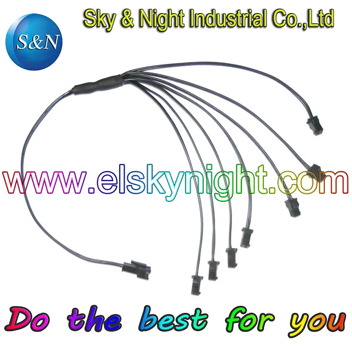 

(5 pcs/Lot) EL Wire One in seven Splitter+Free shipping