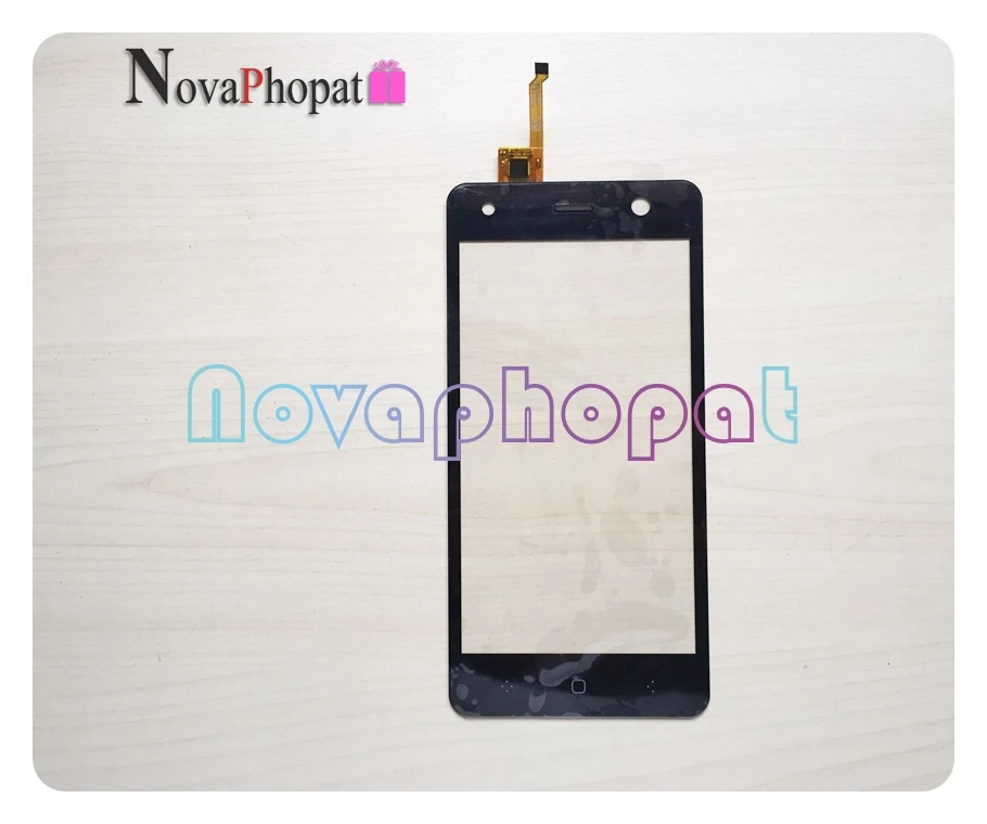 Novaphopat Черный сенсорный экран для BQ 5009L Trend BQ5009L дигитайзер стеклянная панель 5