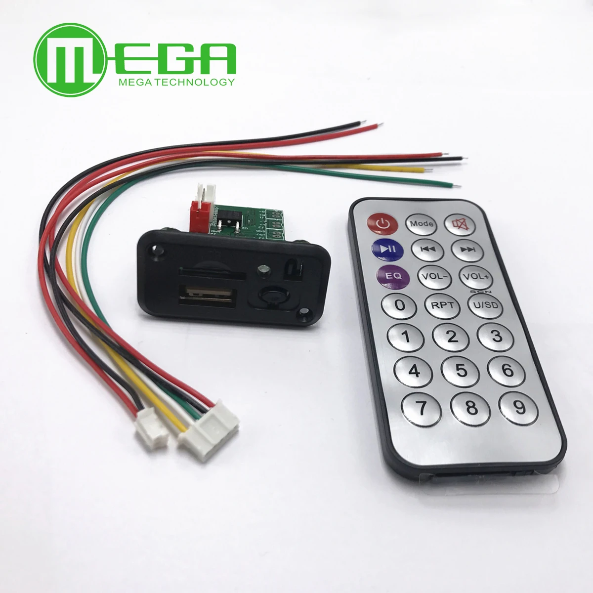 Автомобильный мини MP3 декодер 5 В/12 В плата USB TF U Disk Reader mp3 плеер усилитель с ИК