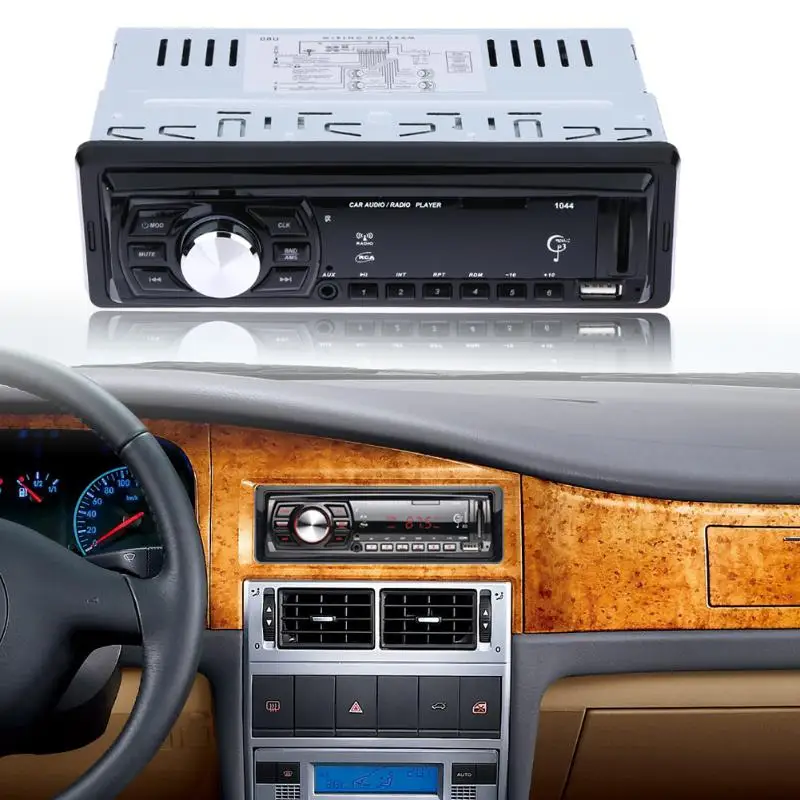 12 в 1 Din 1din Автомобильный fm-радио стерео аудио MP3 плеер Авто 3,5 мм AUX музыкальный плеер Поддержка USB SD MMC карты дистанционного управления Авторадио
