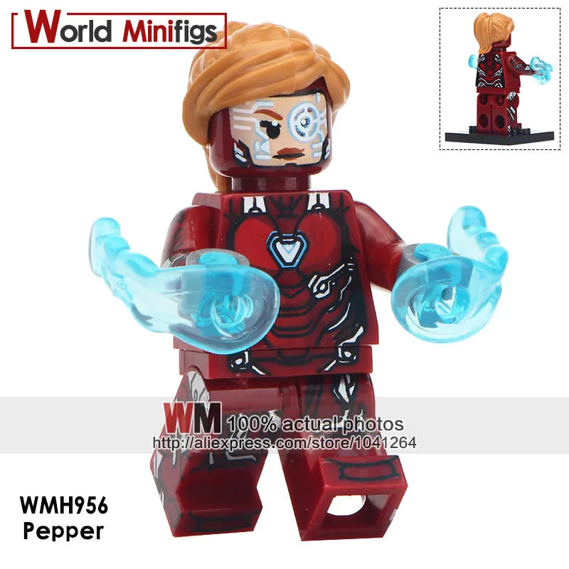 Одиночные костюмы астронавтов Marvel Super Heroes Observator Капитан Америка Vision Pepper Deadth Vision строительные блоки детские игрушки