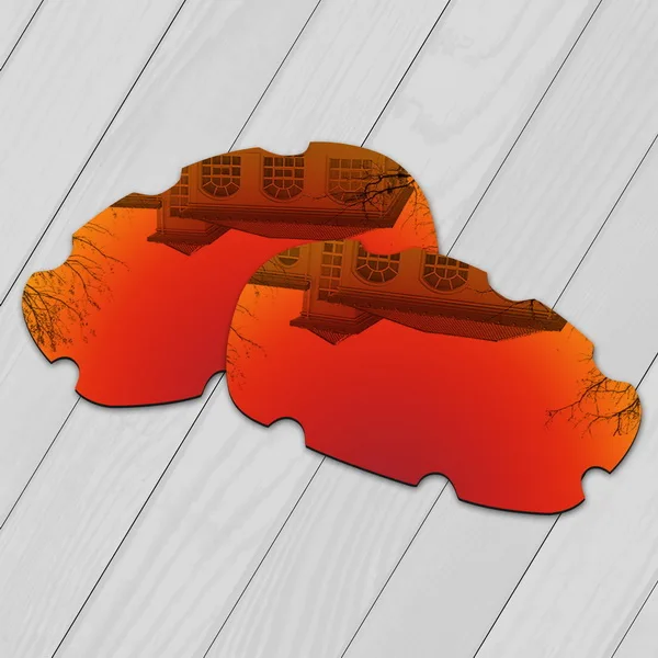 Fire Red E.O.S поляризованные улучшенная замена линз для Oakley десять солнцезащитные очки с отверстиями-множественный выбор - Цвет линз: Fire Red