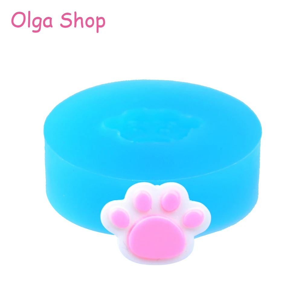 Силиконовая мини-форма DYL359 13 6 мм Pawprint-форма в виде лапы животных миниатюрные