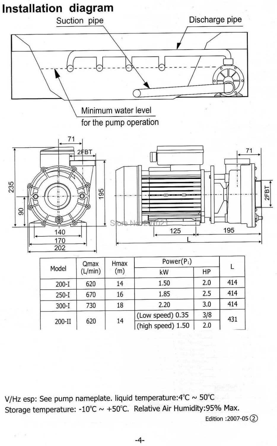 WP200-II LX pump 2 HP 1 5 кВт spa гидромассажная Ванна с двойной скоростью дюйма замена.