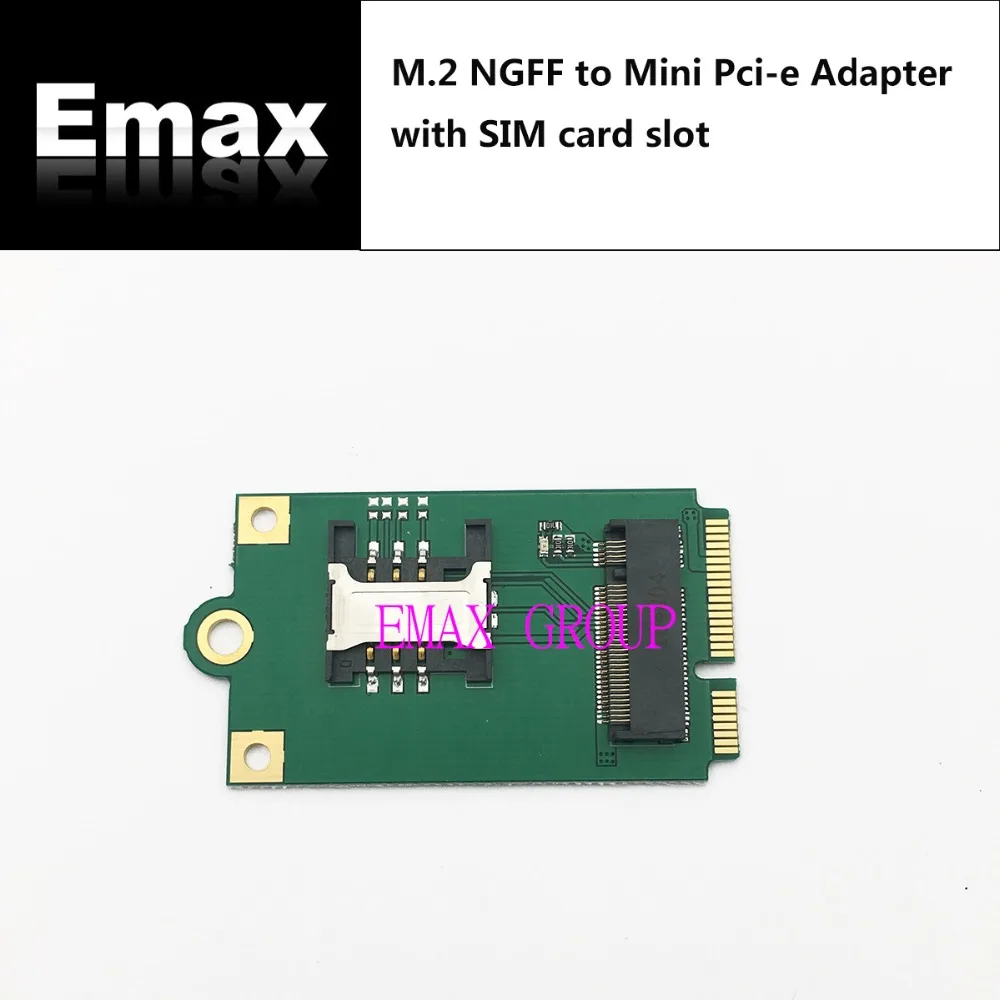 M.2 NGFF к Mini Pci e адаптер с слотом для SIM карты Pcie карта передачи WLAN модем радио