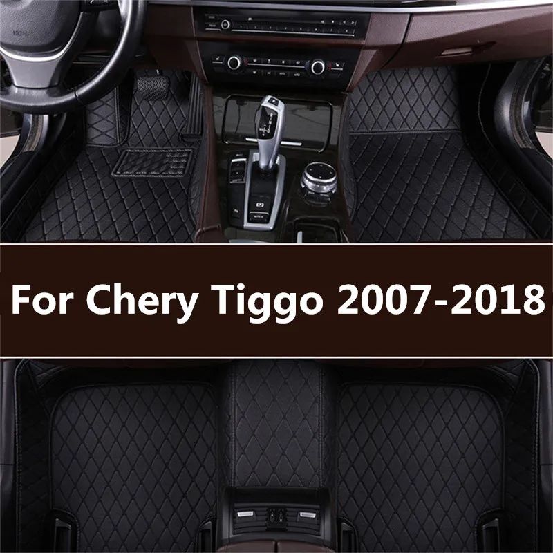 Кожаный ковер автомобильные Чехлы коврики для Chery Tiggo 2007 2014 2015 2016 2017 2018 накладки