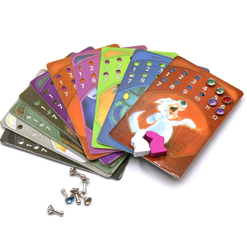 Dixit 4+ 9 настольная игра, Всего 168 карт, русские и английские правила, деревянный кролик, Обучающие игрушки, карточная игра для детей, семейные вечерние игры