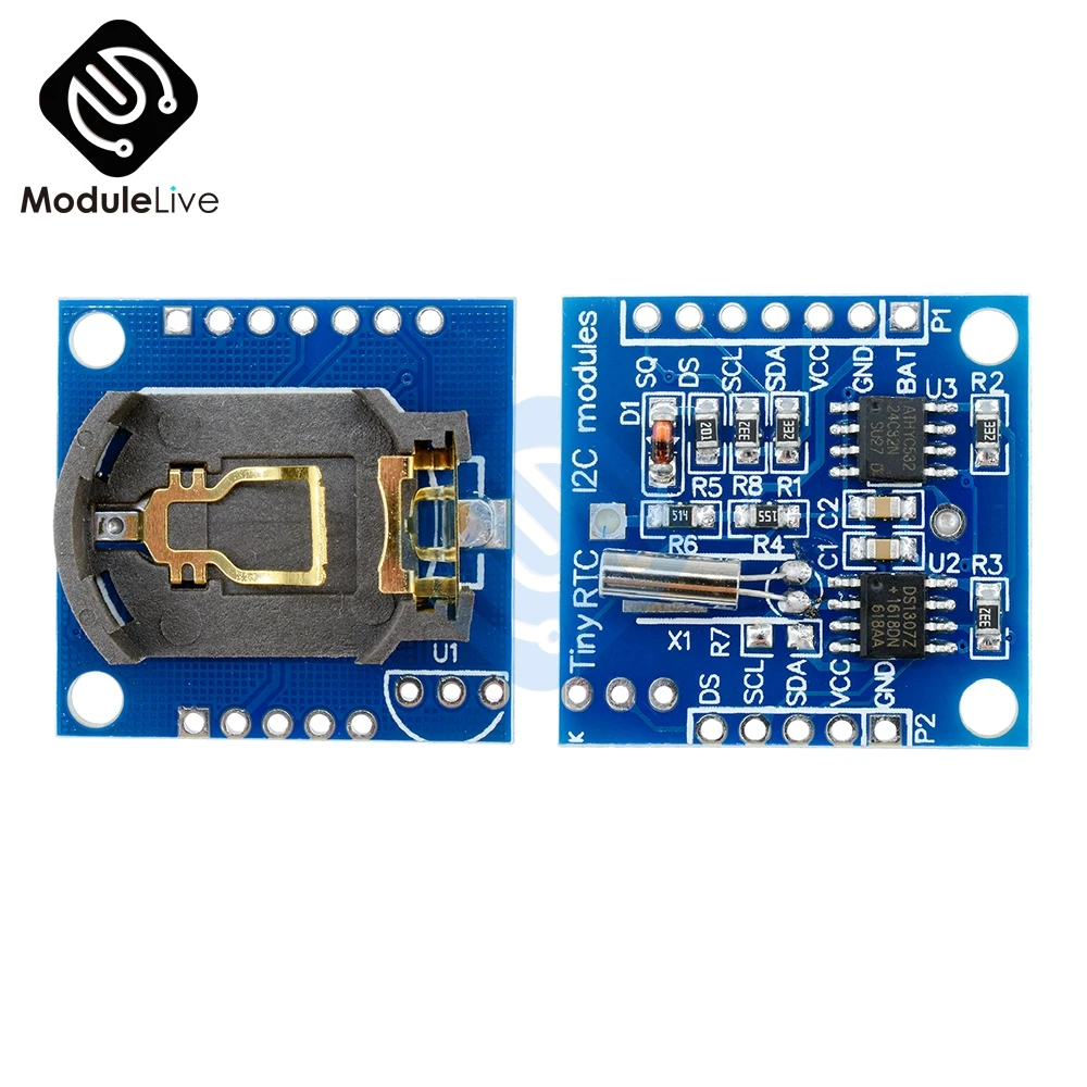 

1PC I2C RTC DS1307 AT24C32 Real Time Clock Module For Arduino AVR ARM PIC Tiny RTC I2C modules memory DS1307 clock