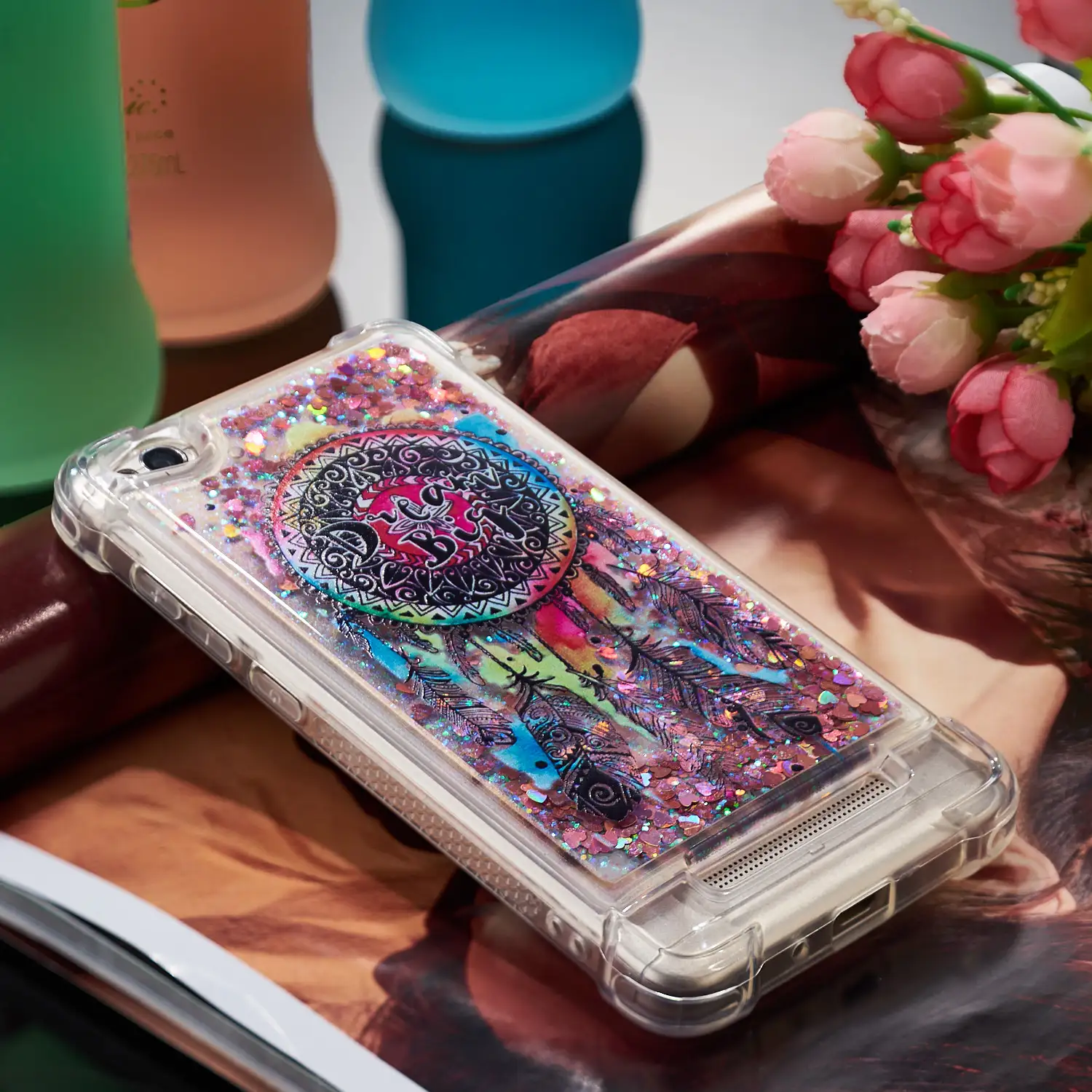 Силиконовый чехол для Xiaomi Redmi 4A A4 4 красный mi 4A динамичный, жидкий песок задняя крышка для Xao xiomi Red mi 4A телефон принципиально
