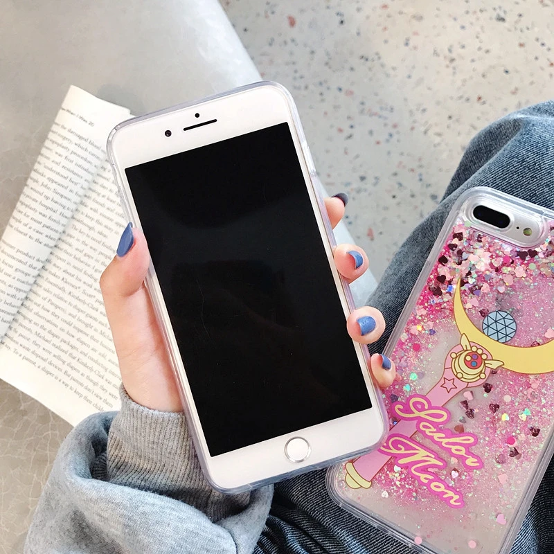 Абсолютно Новый чехол для мобильного телефона quicksand Жидкий iphone 7 8 X XR Xs max 6 6s plus covre |