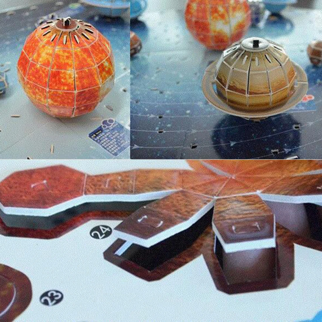 146 шт. 3D солнечной системы головоломка комплект планета настольная игра бумага DIY