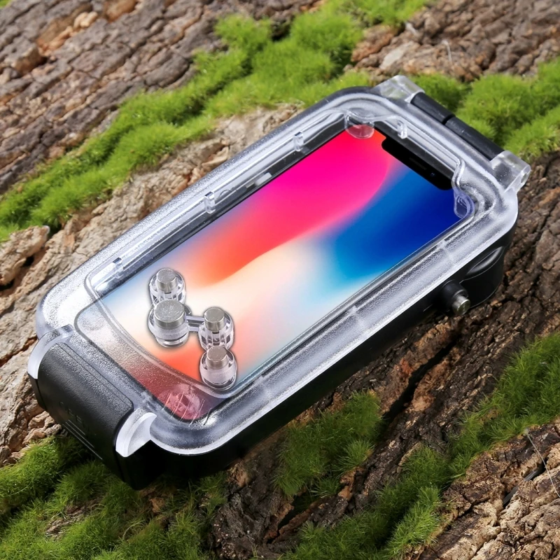 Для iphone XS 40 м/130 футов профессиональный водонепроницаемый защитный корпус для дайвинга Фото Видео подводный чехол для apple iphone x