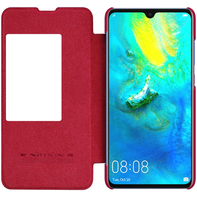 Чехол Nillkin Qin для Huawei Mate 20 кожаный чехол книжка Mate20 Роскошный деловой телефона Nilkin