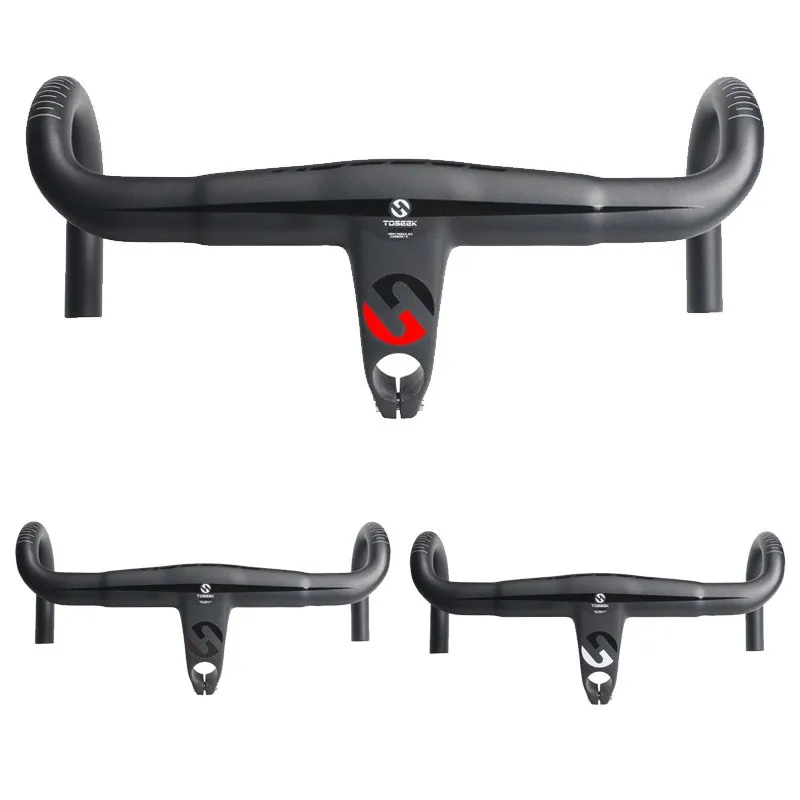 TOSEEK Углеродный руль для шоссейного велосипеда изогнутый стержень