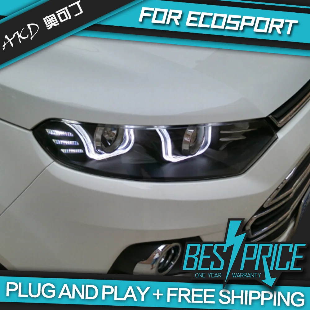 Автомобильный Стайлинг для EcoSport фары 2013 2015 светодиодный задний фонарь DRL