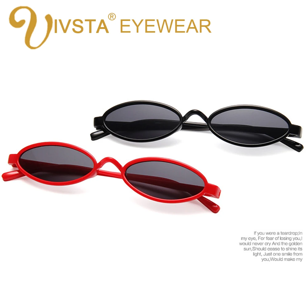

IVSTA Vintage Sunglasses Women Small Round Sun Glasses Retro Ladies Sunglass Pink Oval Color Lenses Eyewear Brand Designer