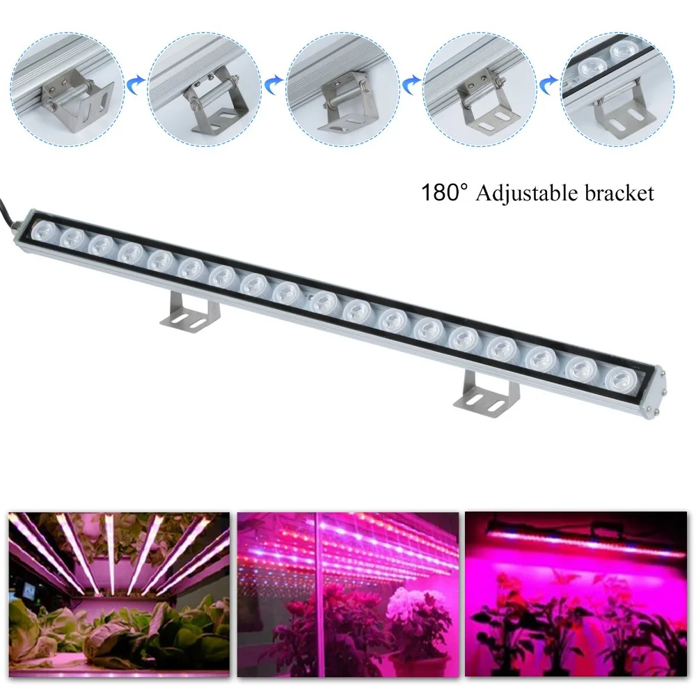 5 шт./лот IP65 Водонепроницаемый 54 Вт Led Grow Light бар полоса для теплицы гидропоники