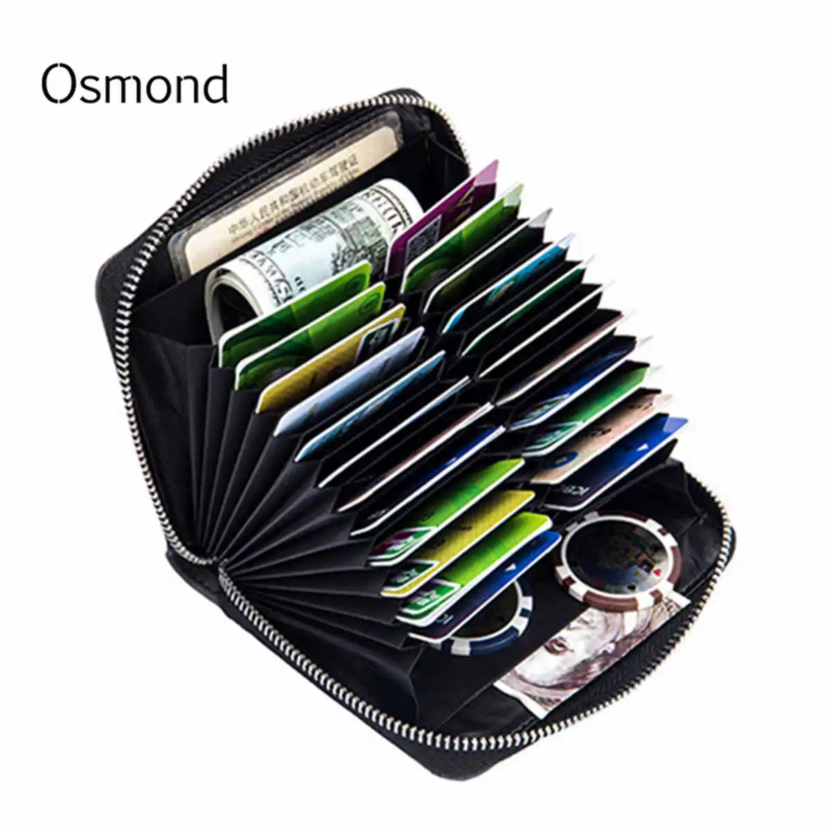 Osmond RFID держатели для ID карт женские кожаные кошельки большой емкости футляры