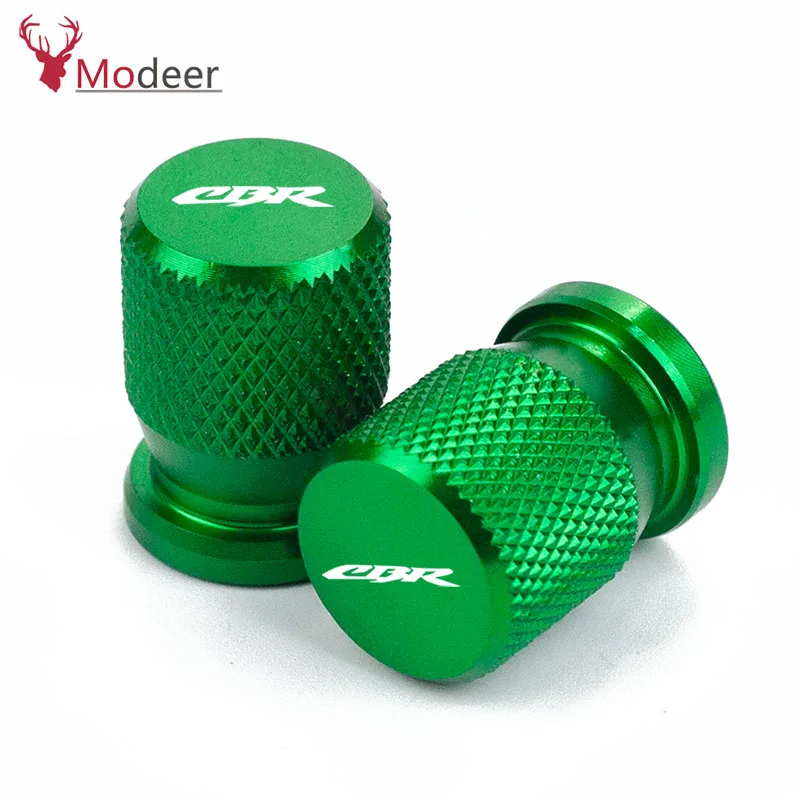 Green Для HONDA CB R CBR 600F CBR600 F2 F3 F4 F4i Все Год аксессуары для мотоциклов колпачки для колесных шин алюминиевые воздухонепроницаемые крышки с ЧПУ - Цвет: Green