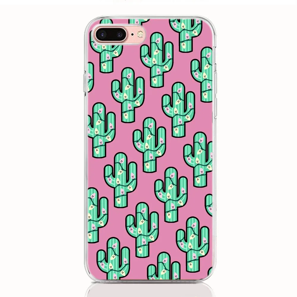 Милый чехол С КАКТУСОМ для iphone X XR XS MAX 4 4s 5 5S SE 6 6 S 7 8 9 Plus для iPod Touch 6 Футляр для телефона - Цвет: A04