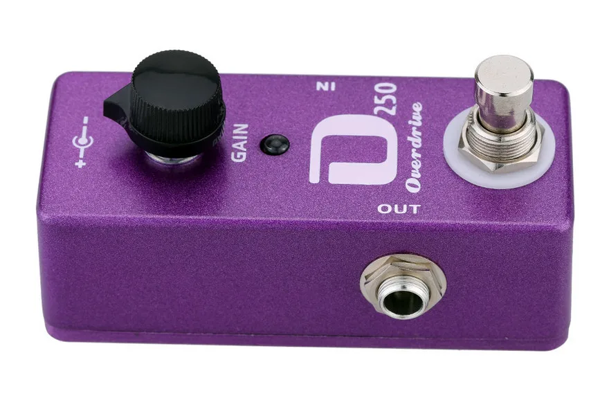 Педаль для гитары SOACH D250 Overdrive две кнопки внутренней отделки тона и громкости с