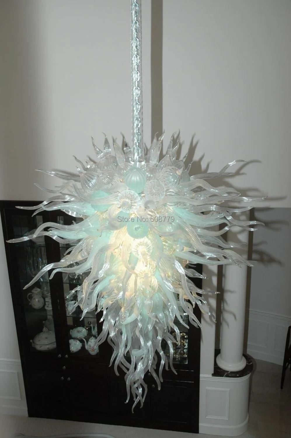 

Free Shipping Large Hand Blown Glass Modern Crystal Chandelier