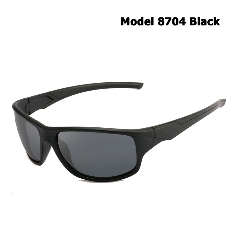 8704 Black JackJad модные уличные спортивные поляризованные солнцезащитные очки, мужские очки для вождения, рыбалки, бега, путешествий, солнцезащитные очки Oculos De Sol - Цвет линз: 8704 Black