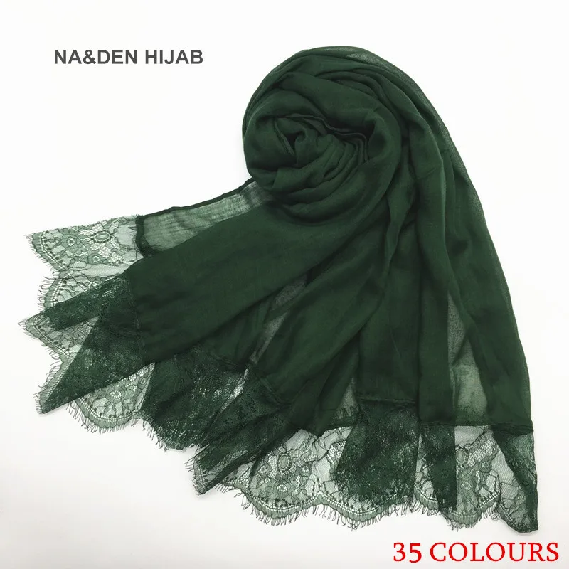 Роскошные цветочные кружевные края простая однотонная шаль вискозный