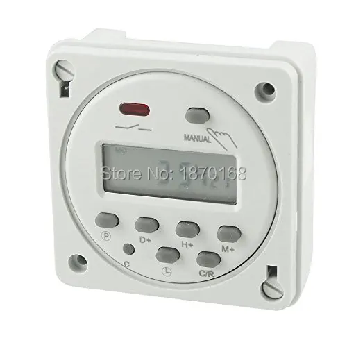 CN101A LED Дисплей Цифровой Реле времени, программируемый таймер AC/DC 12 V 16A CN101A LED Дисплей Цифровой Реле времени, программируемый таймер AC/DC 12 V 16A