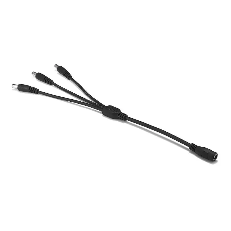 100pcs DC 1 To 3 Way Power Splitter Cable Female Male Jack Plug Wire For Security CCTV Camera LED Lighting | Обустройство дома
