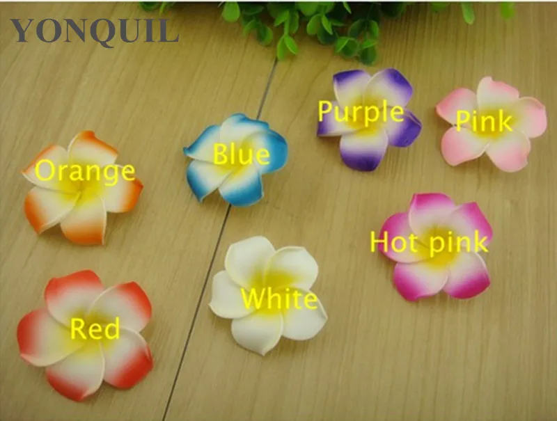 

4.5CM 7Colors Foam Plumeria Flower Frangipani Flower Hairclips/Bridal Hairclips/Wedding Headwear,50 Pcs/Lot