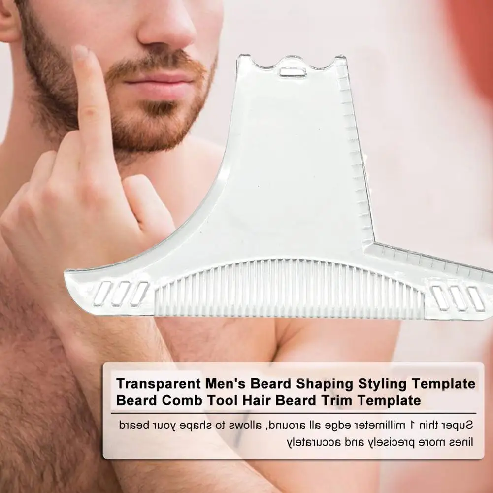 

BellyLady Men Beard Shaping Styling Template Comb for Hair Beard Trim Templates