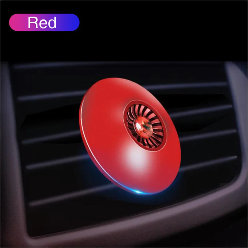 Red Mini Circle Car Air Freshener Clip Mount for Auto Air Vent Vehicle Aromatherapy Fragrance Diffuser Car Freshener Perfume - Название цвета: Red