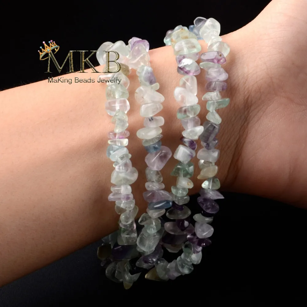 8-12mm Irregular Natural Stone Fluorite Chip Beads For Jewelry Making 33inches Gravel Diy Bracelet Wholesale Perles | Украшения и