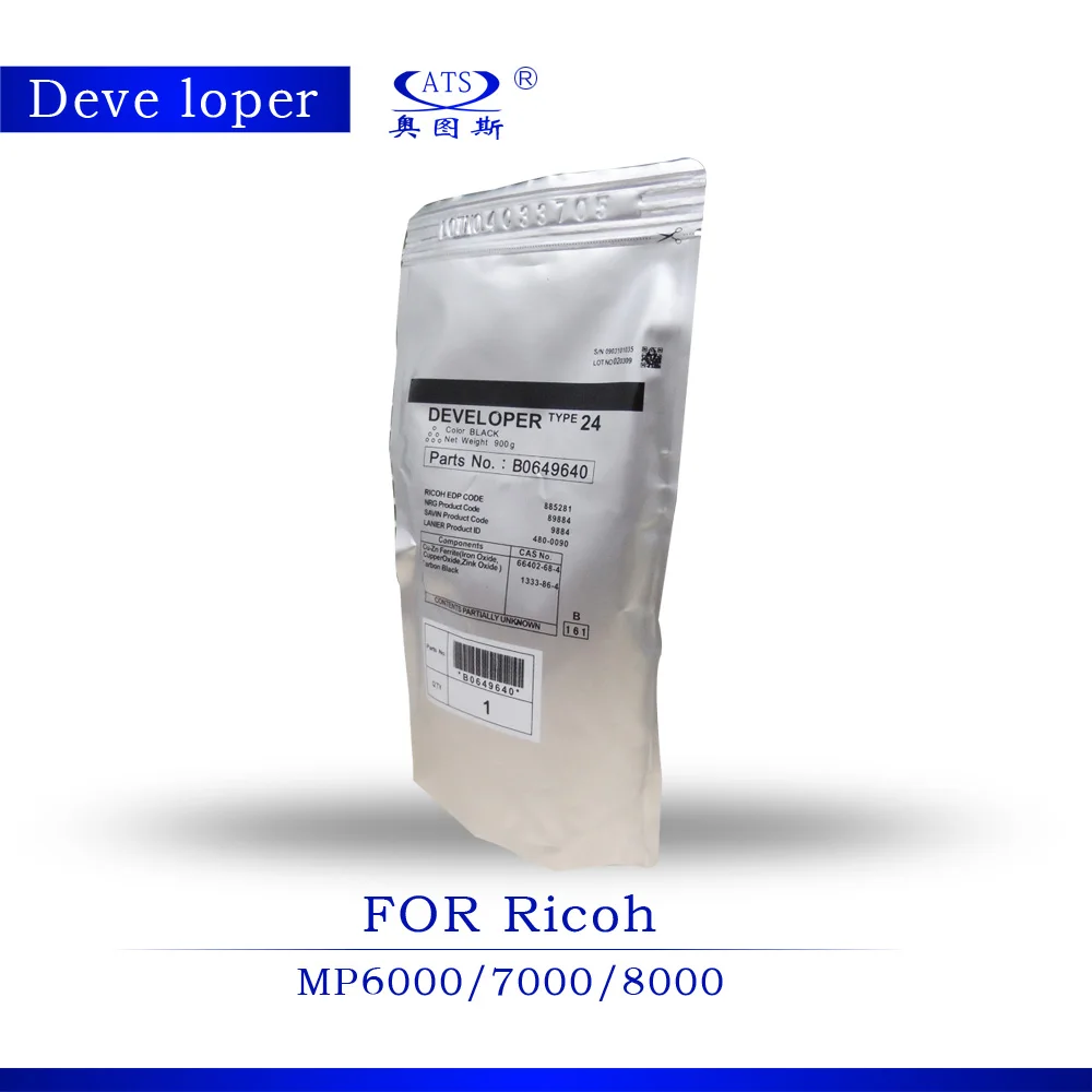 Тонер совместимый с Ricoh Запчасти для проявителя type 24 B0649640 запчасти копирования