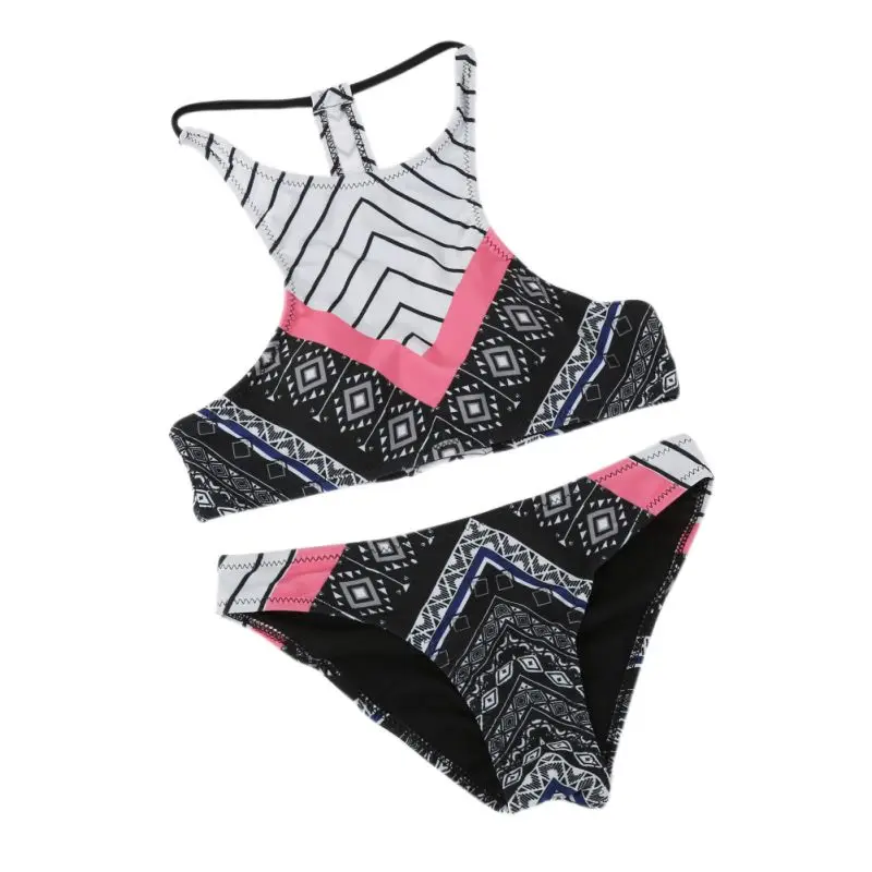 2017 набор с бикини для женщин низкой посадкой принтом Цветочные Купальники