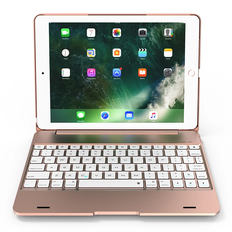 Gold Для iPad Pro 9,7 клавиатура с откидной крышкой и Bluetooth для ноутбука - Цвет: Gold