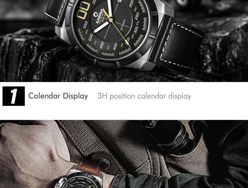 Reloj Hombre CASIMA Роскошные Брендовые спортивные автоматические механические часы дизайн мужские модные деловые водонепроницаемые часы