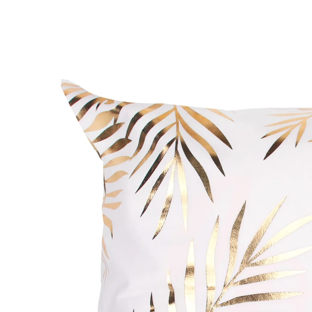 Frigg Gold Bronzing Cushion Cover 45x45cm Letter Striped Sofa Linen Pillow Covers Decorative Home Decoration | Дом и сад