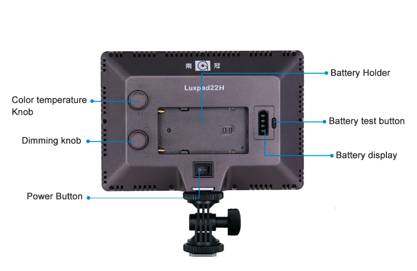 Nanguang Luxpad 22H светодиодный освещение для фотосъемок 3200 K-5600 K камера мягкий свет портативный открытый свет для студийной DSLR камеры