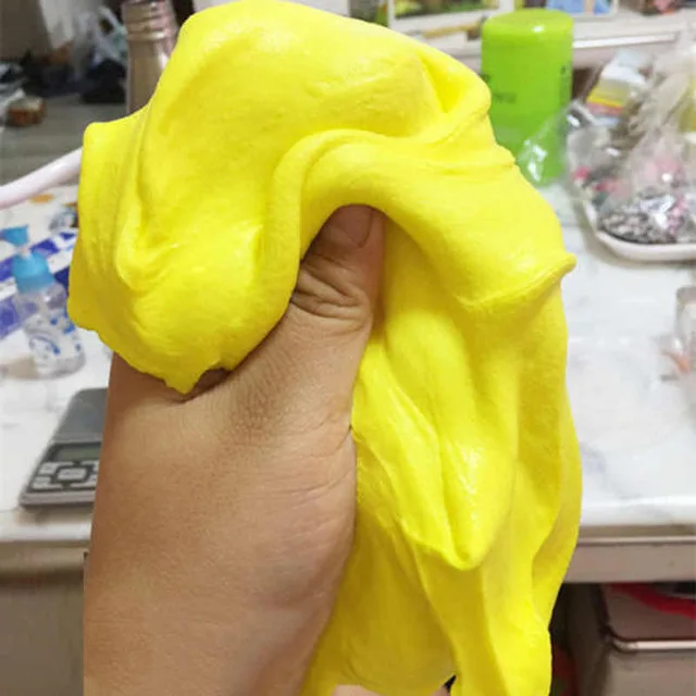 Yellow 30 г Большая упаковка, ручная резинка, пластилин, пушистый слизи, пластилин, легкая глина, лепка, полимерная глина, песок, пластилин, резиновая глина, игрушки - Цвет: Yellow
